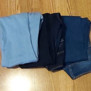 3 Pairs of high waisted jeans